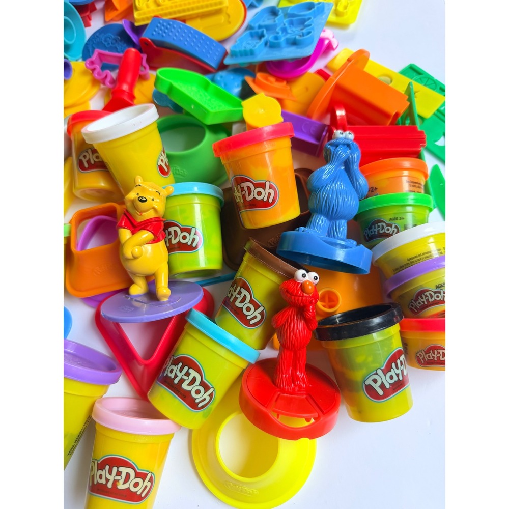 Play-Doh Mega Lot Tools Cutters Molds Figures & Dough Toys Children Kids Play